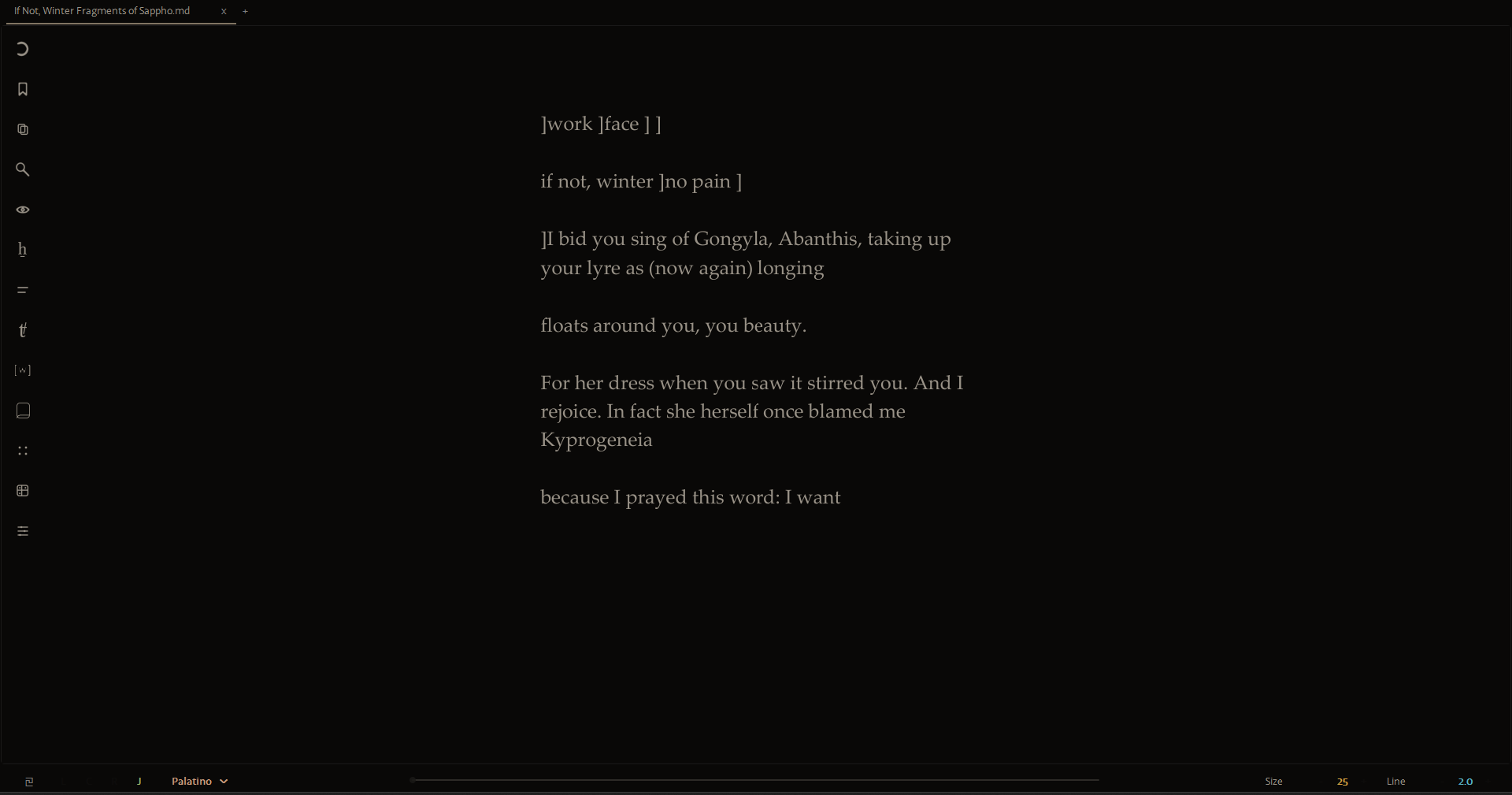 Library order screenshot
